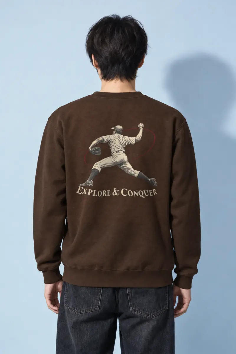 "Explore & Conquer" Heavy Blend Unisex Crewneck Sweatshirt