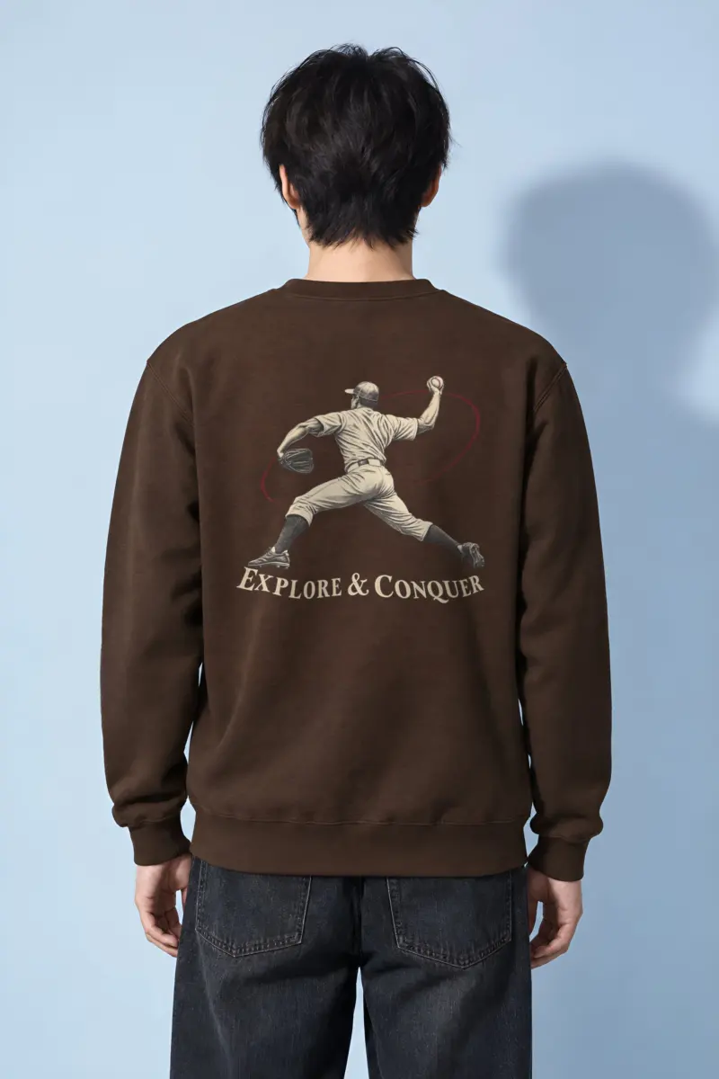 "Explore & Conquer" Heavy Blend Unisex Crewneck Sweatshirt