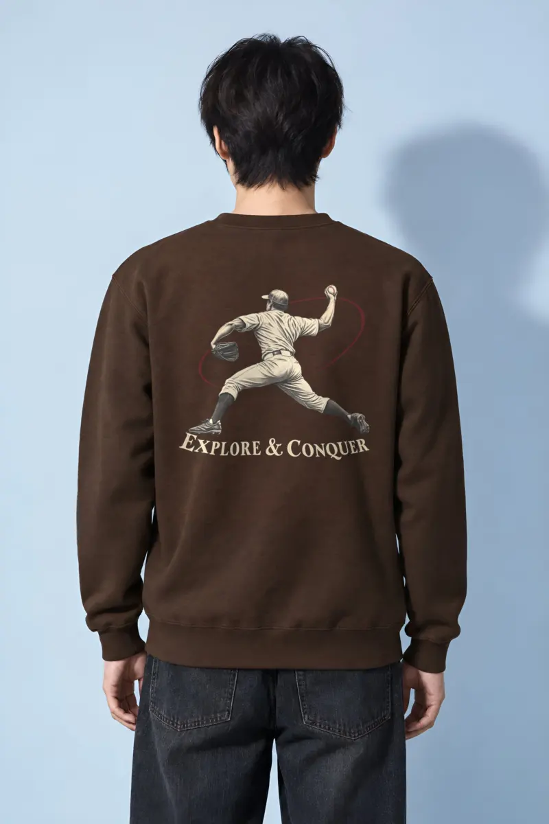 "Explore & Conquer" Heavy Blend Unisex Crewneck Sweatshirt