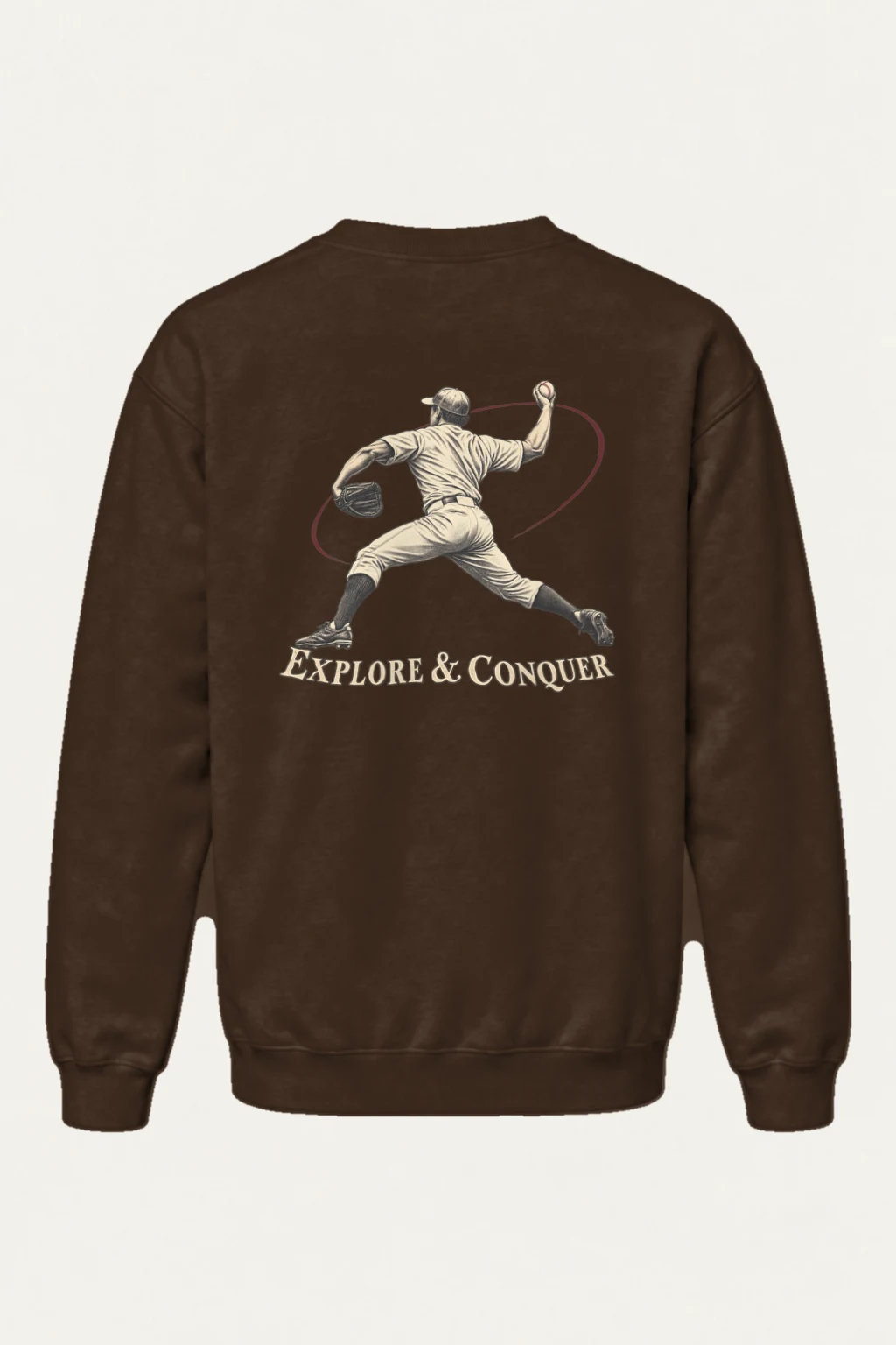 "Explore & Conquer" Heavy Blend Unisex Crewneck Sweatshirt | Gildan 18000