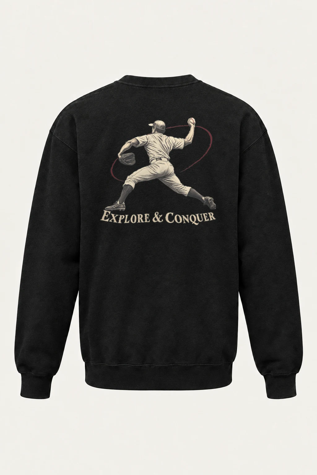 "Explore & Conquer" Heavy Blend Unisex Crewneck Sweatshirt | Gildan 18000