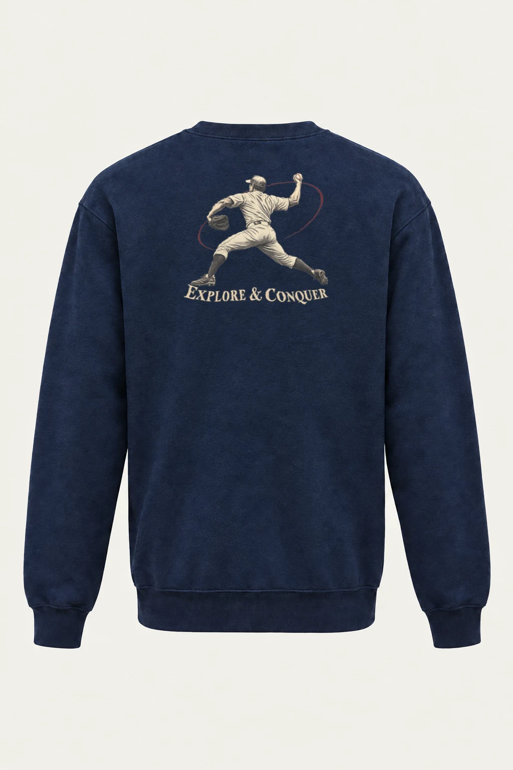 "Explore & Conquer" Heavy Blend Unisex Crewneck Sweatshirt | Gildan 18000