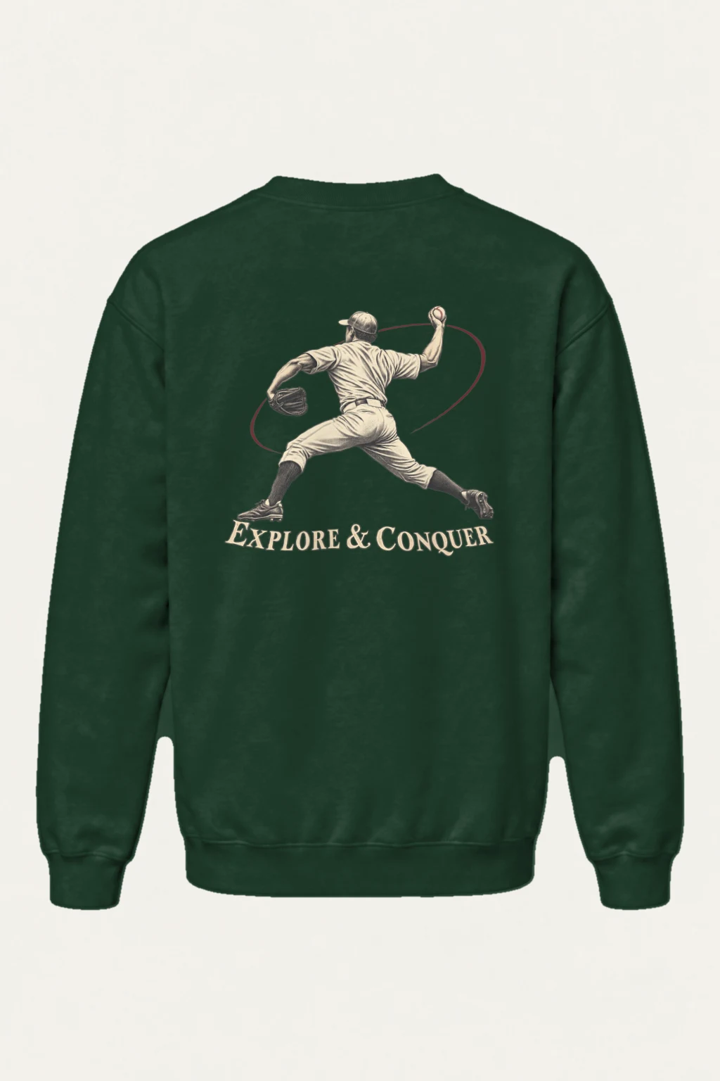 "Explore & Conquer" Heavy Blend Unisex Crewneck Sweatshirt | Gildan 18000