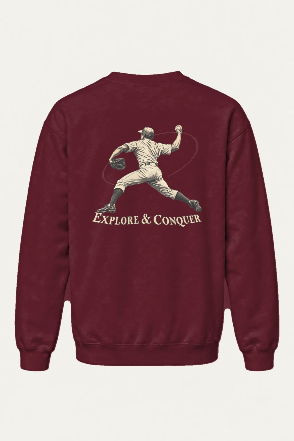"Explore & Conquer" Heavy Blend Unisex Crewneck Sweatshirt | Gildan 18000