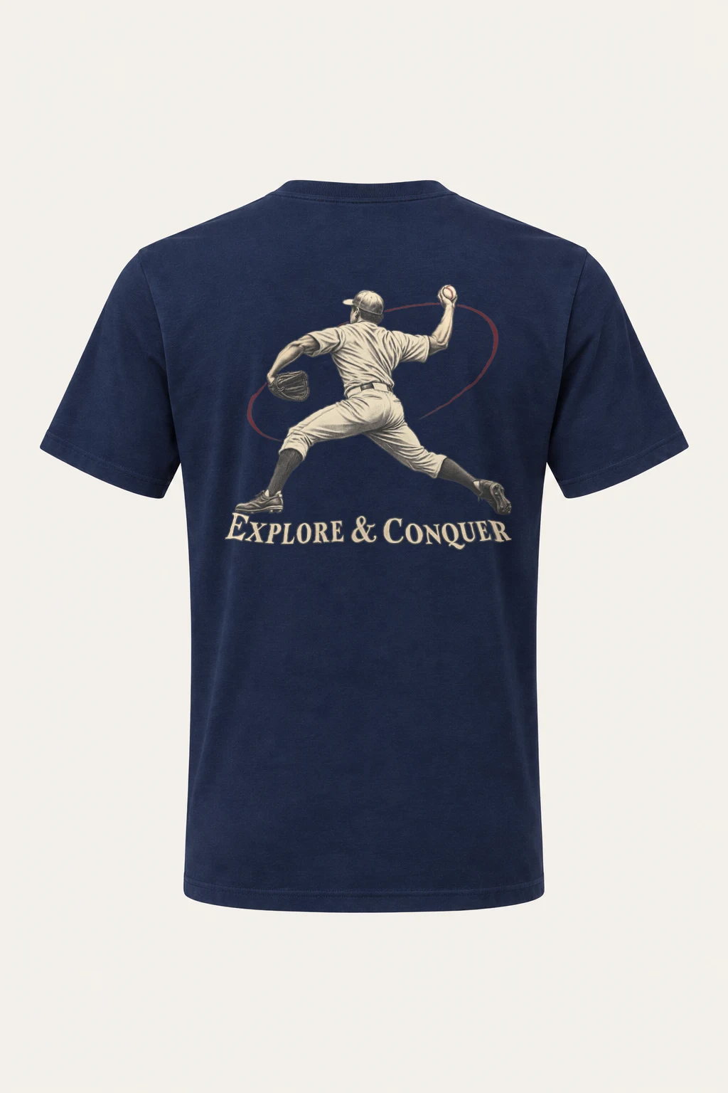 "Explore & Conquer" Heavyweight Unisex Crewneck T-shirt | Gildan 5000