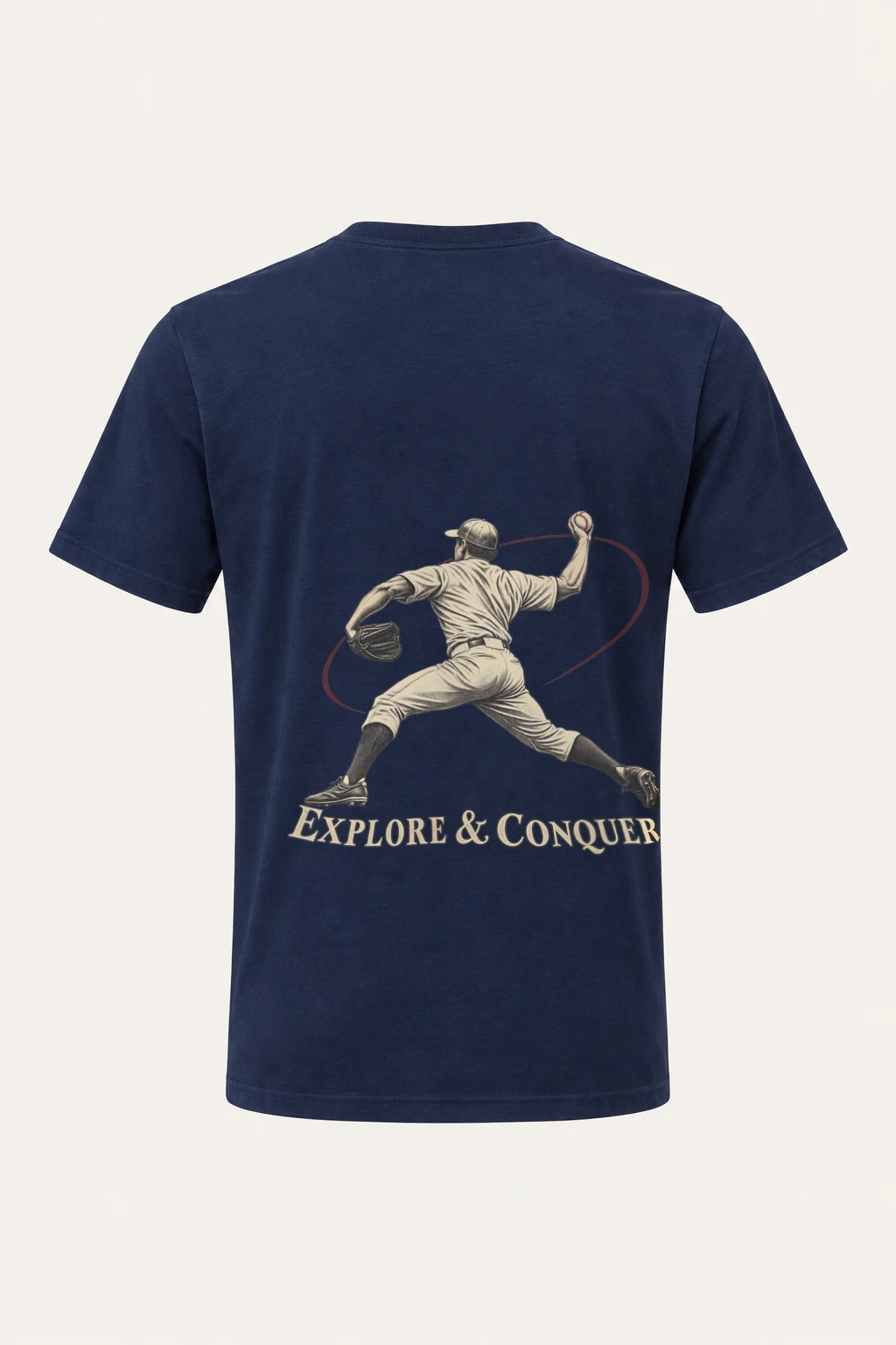 "Explore & Conquer" Heavyweight Unisex Crewneck T-shirt | Gildan 5000