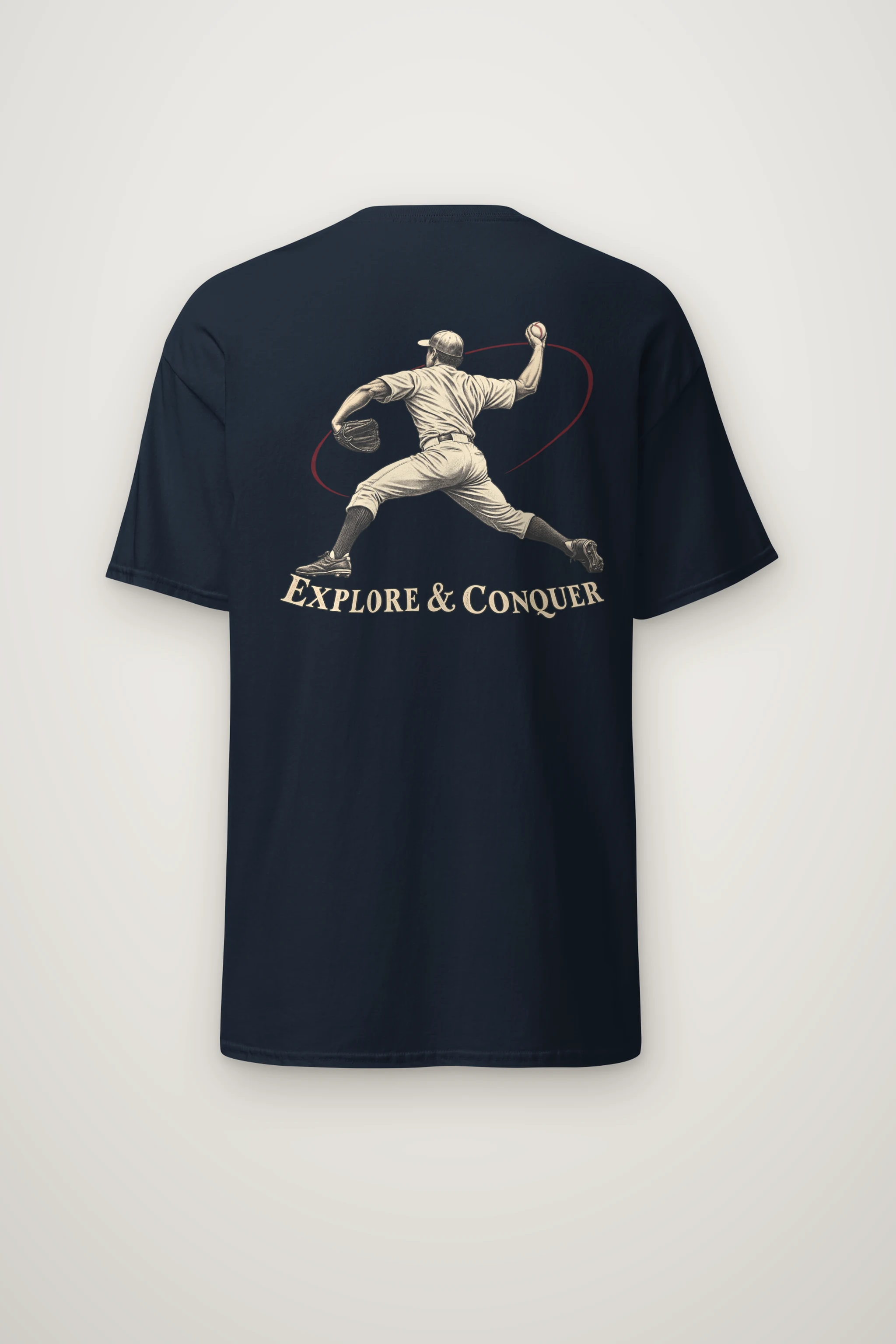 "Explore & Conquer" Heavyweight Unisex Crewneck T-shirt