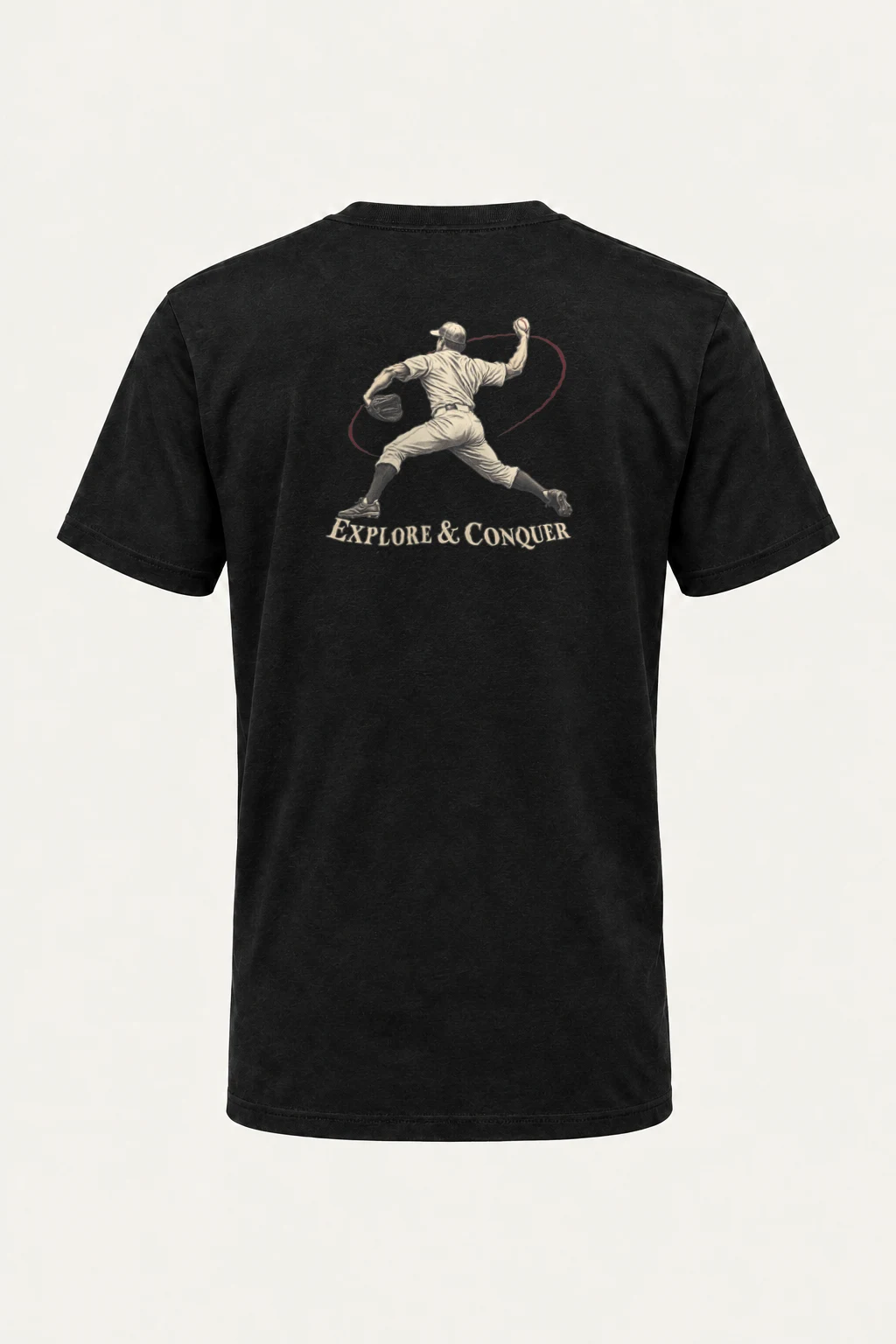 "Explore & Conquer" Heavyweight Unisex Crewneck T-shirt | Gildan 5000