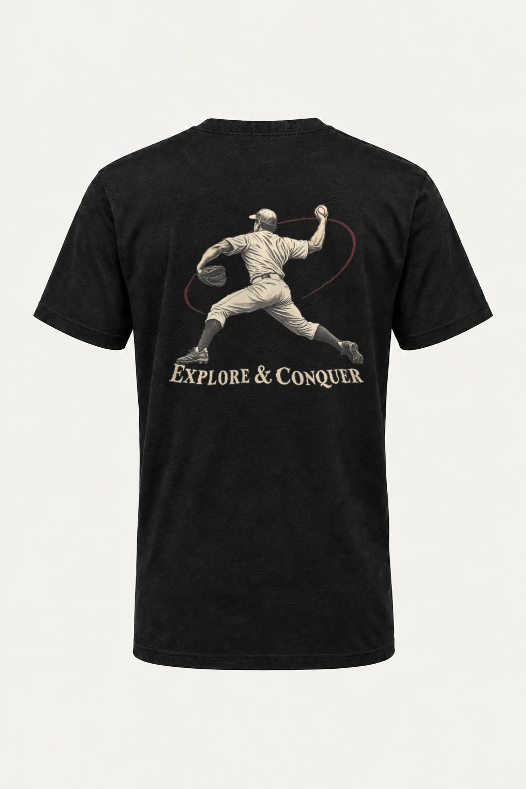 "Explore & Conquer" Heavyweight Unisex Crewneck T-shirt | Gildan 5000