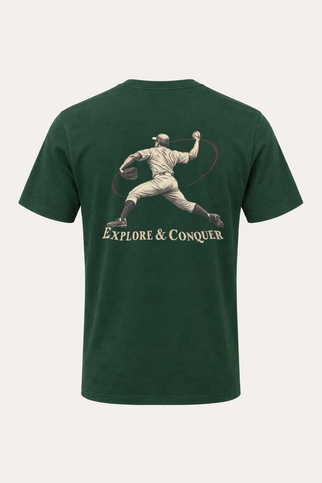 "Explore & Conquer" Heavyweight Unisex Crewneck T-shirt | Gildan 5000