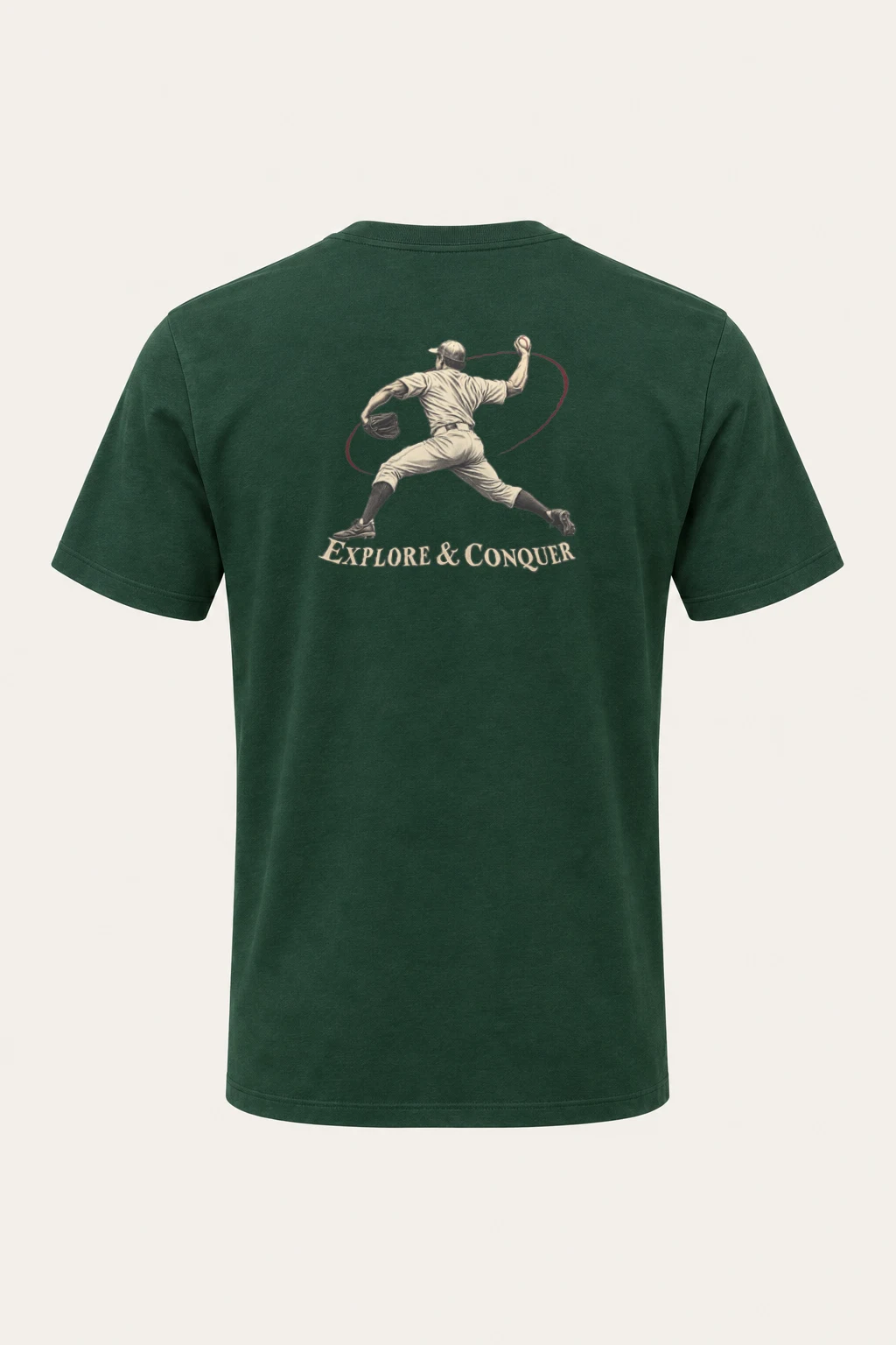 "Explore & Conquer" Heavyweight Unisex Crewneck T-shirt | Gildan 5000