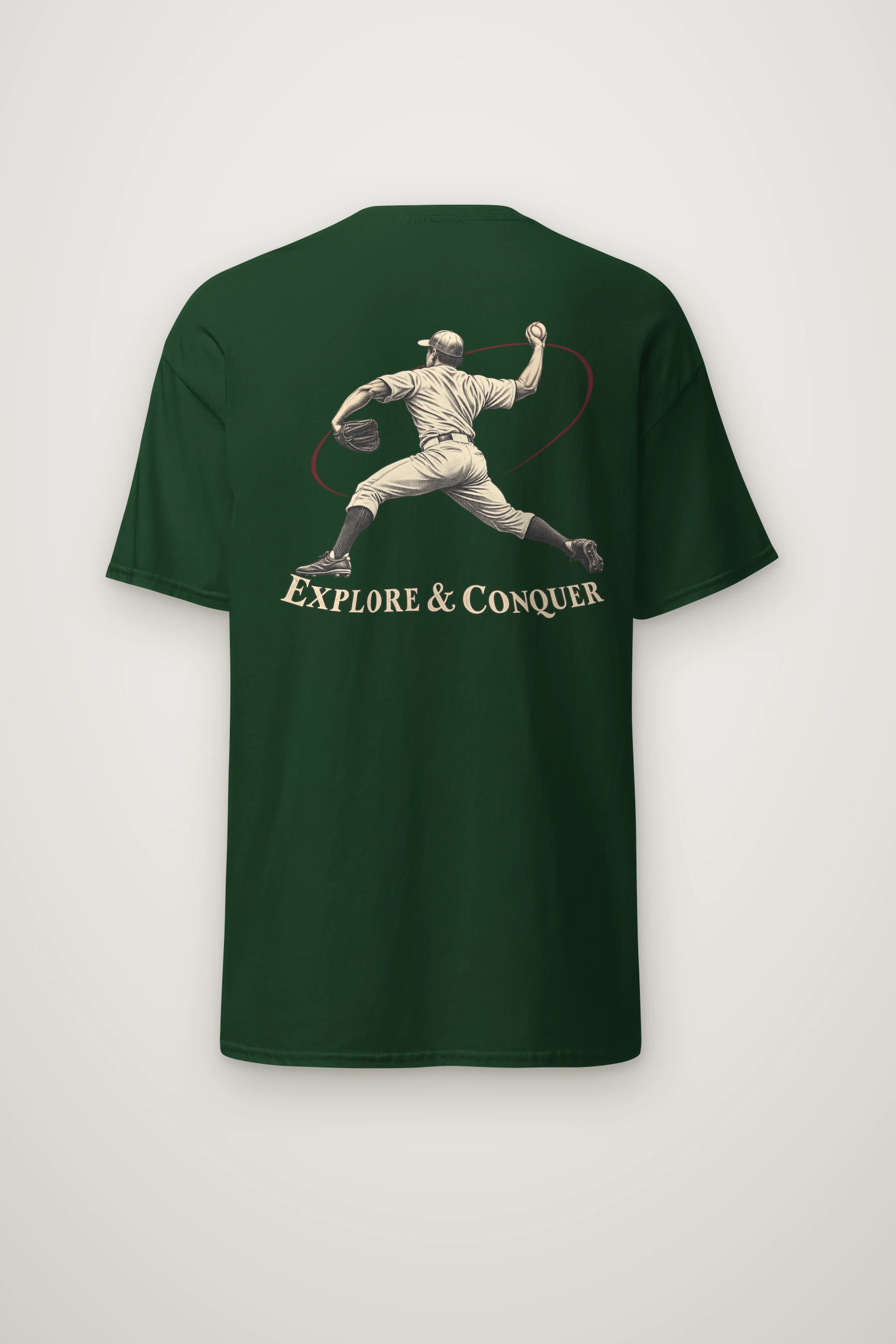 "Explore & Conquer" Heavyweight Unisex Crewneck T-shirt