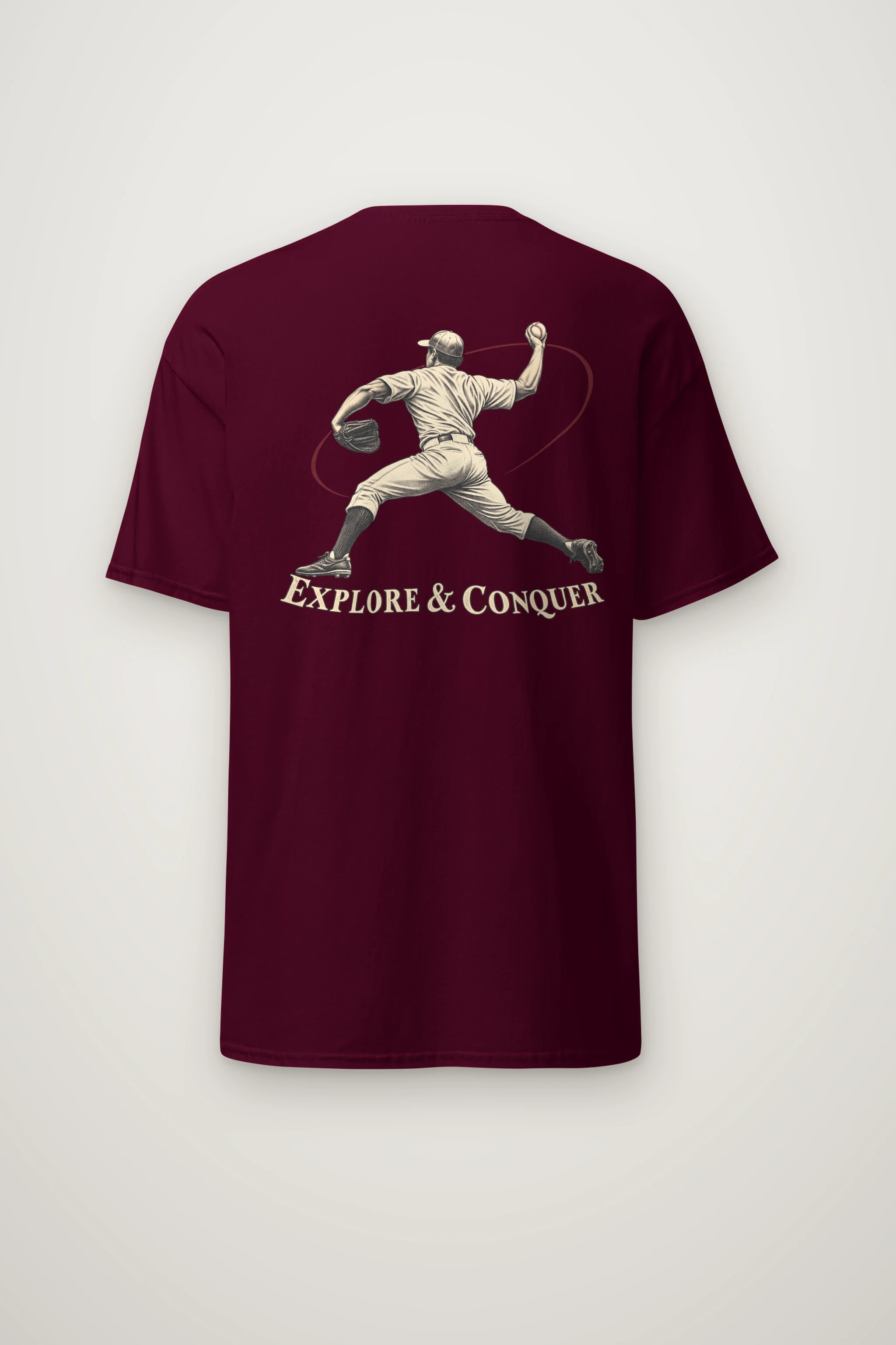 "Explore & Conquer" Heavyweight Unisex Crewneck T-shirt