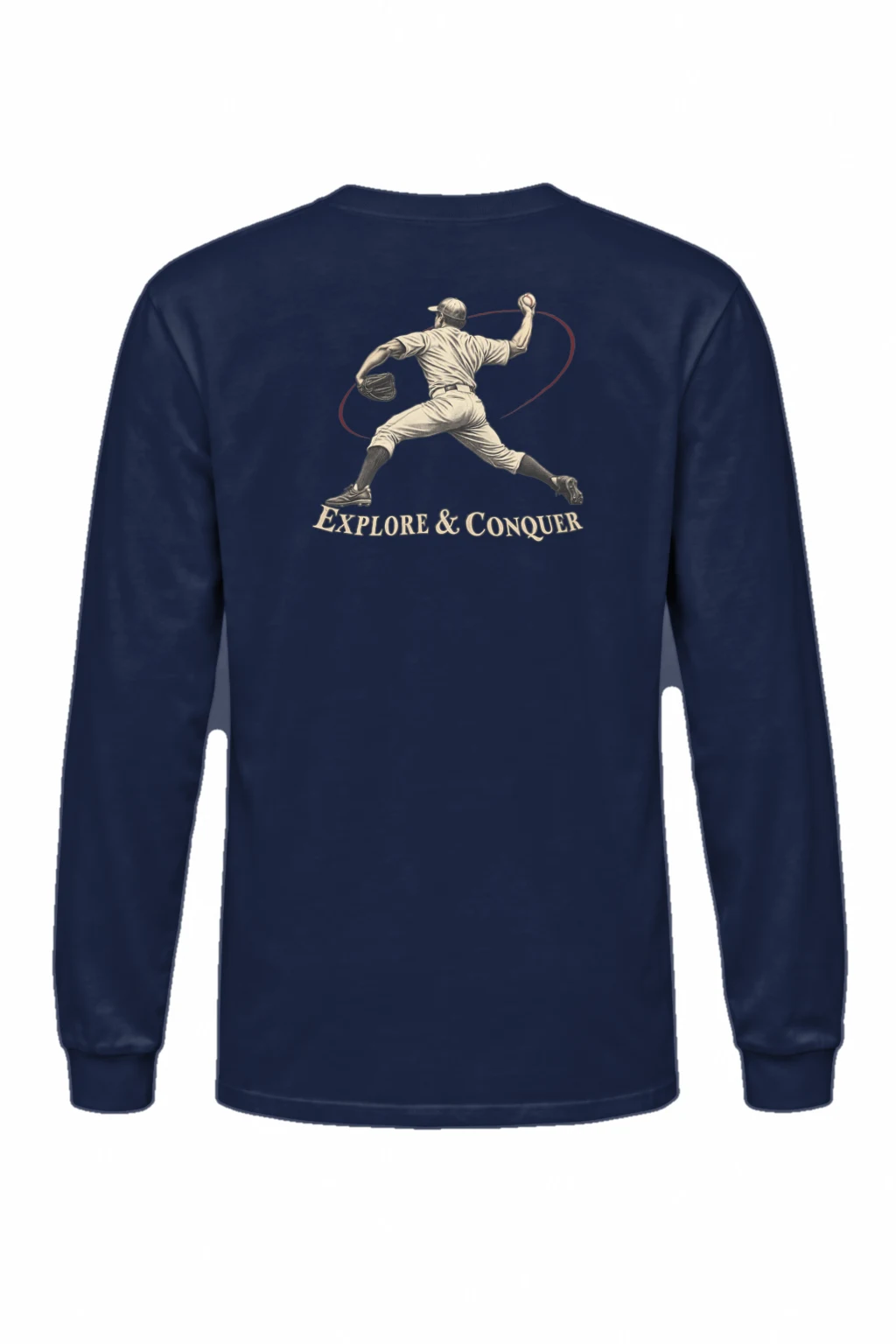 "Explore & Conquer Pitcher" Unisex Longsleeve T-shirt | Gildan 2400