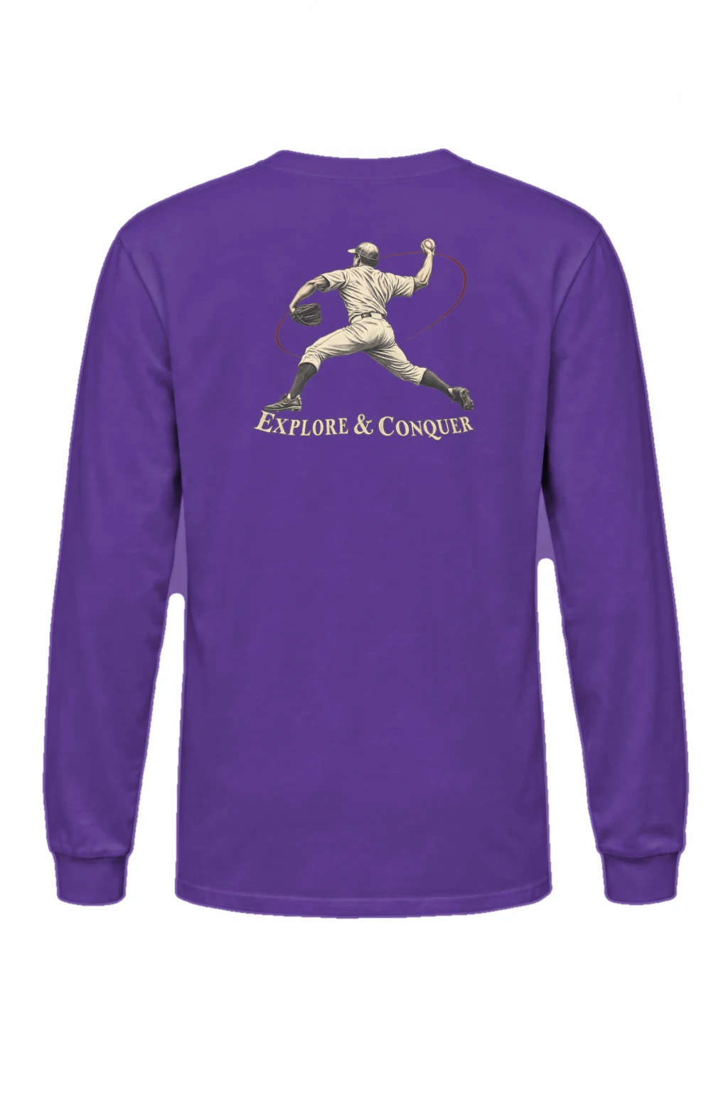 "Explore & Conquer Pitcher" Unisex Longsleeve T-shirt | Gildan 2400