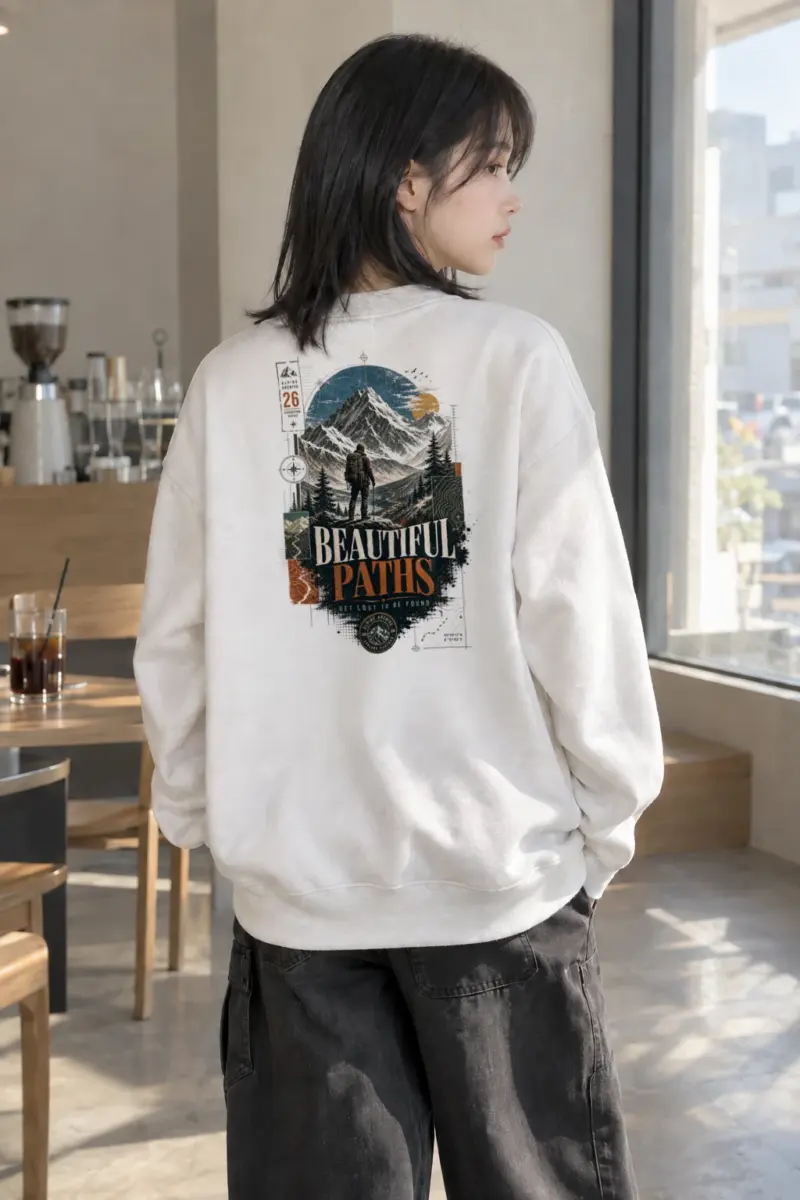 "Explore Further" Heavy Blend Unisex Crewneck Sweatshirt | Gildan 18000