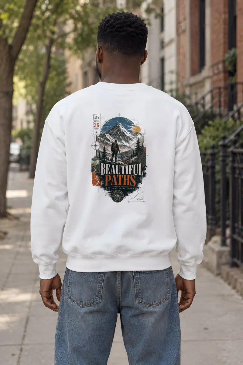 "Explore Further" Heavy Blend Unisex Crewneck Sweatshirt