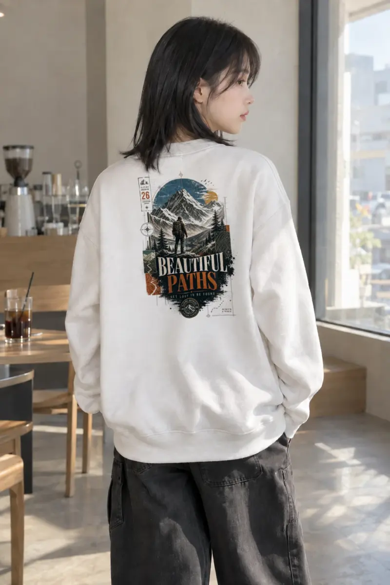 "Explore Further" Heavy Blend Unisex Crewneck Sweatshirt | Gildan 18000