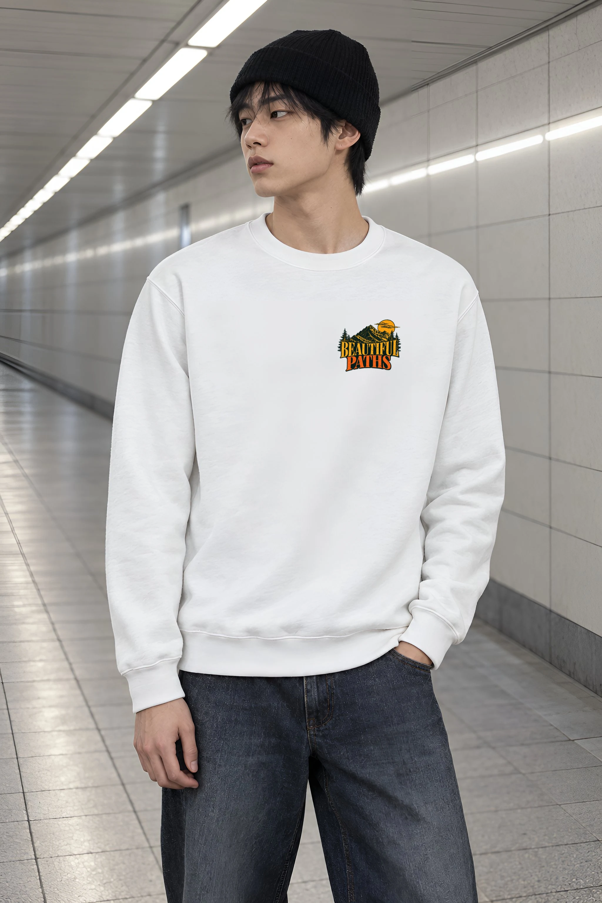 "Explore Further" Heavy Blend Unisex Crewneck Sweatshirt