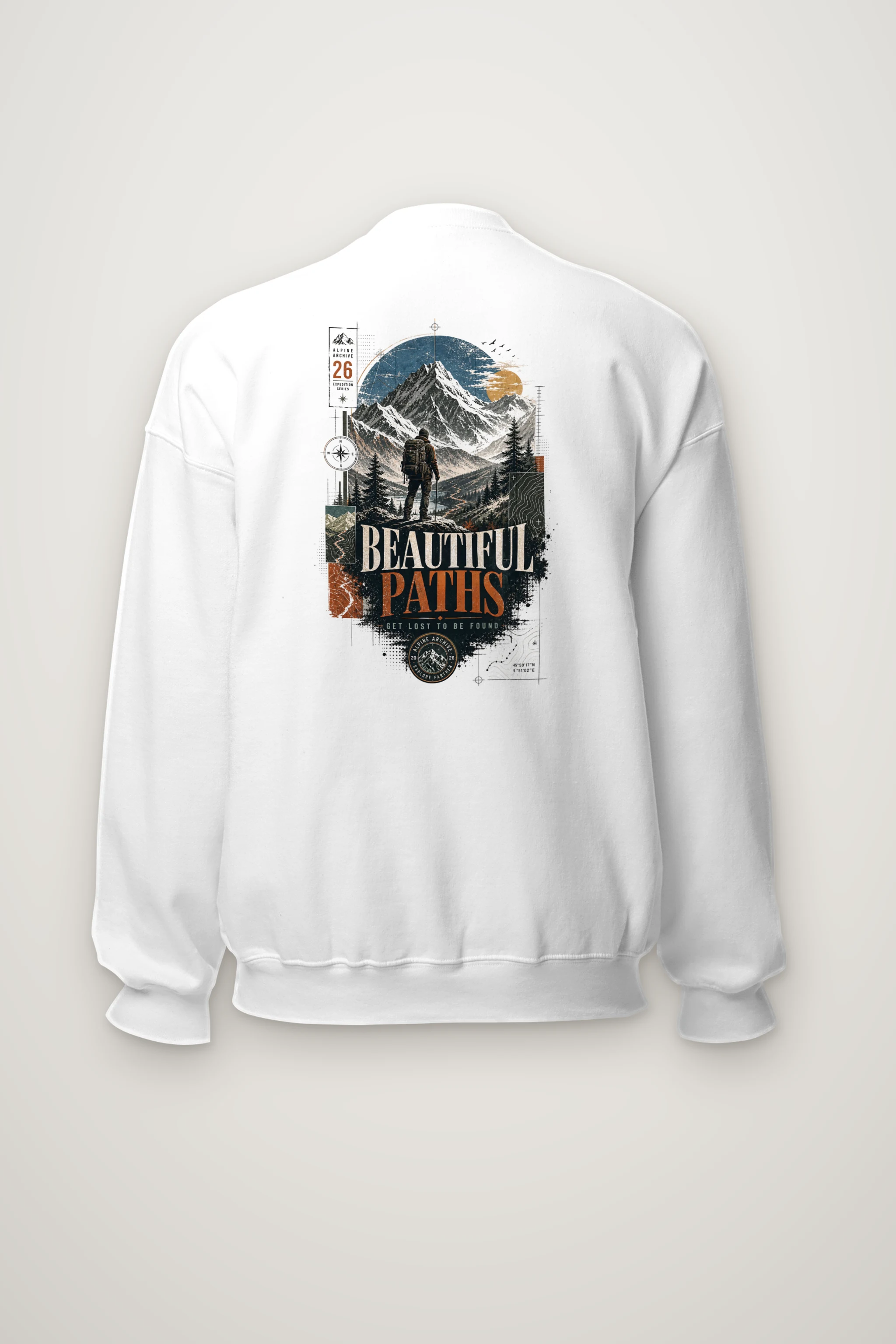 "Explore Further" Heavy Blend Unisex Crewneck Sweatshirt