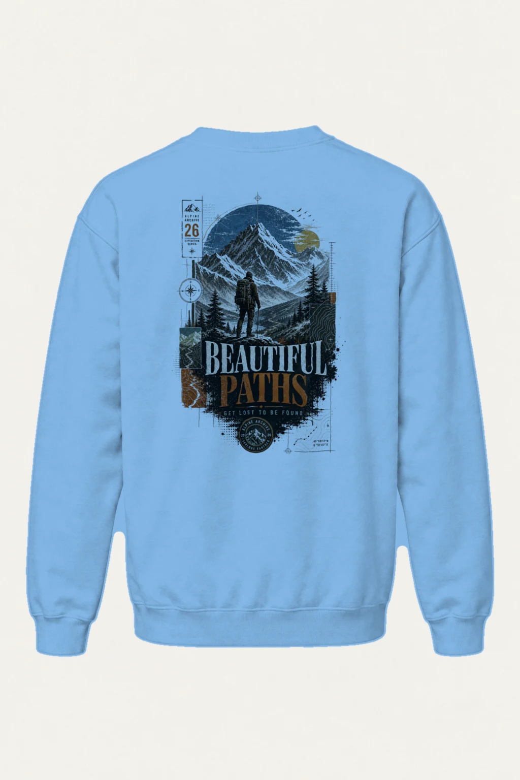 "Explore Further" Heavy Blend Unisex Crewneck Sweatshirt | Gildan 18000