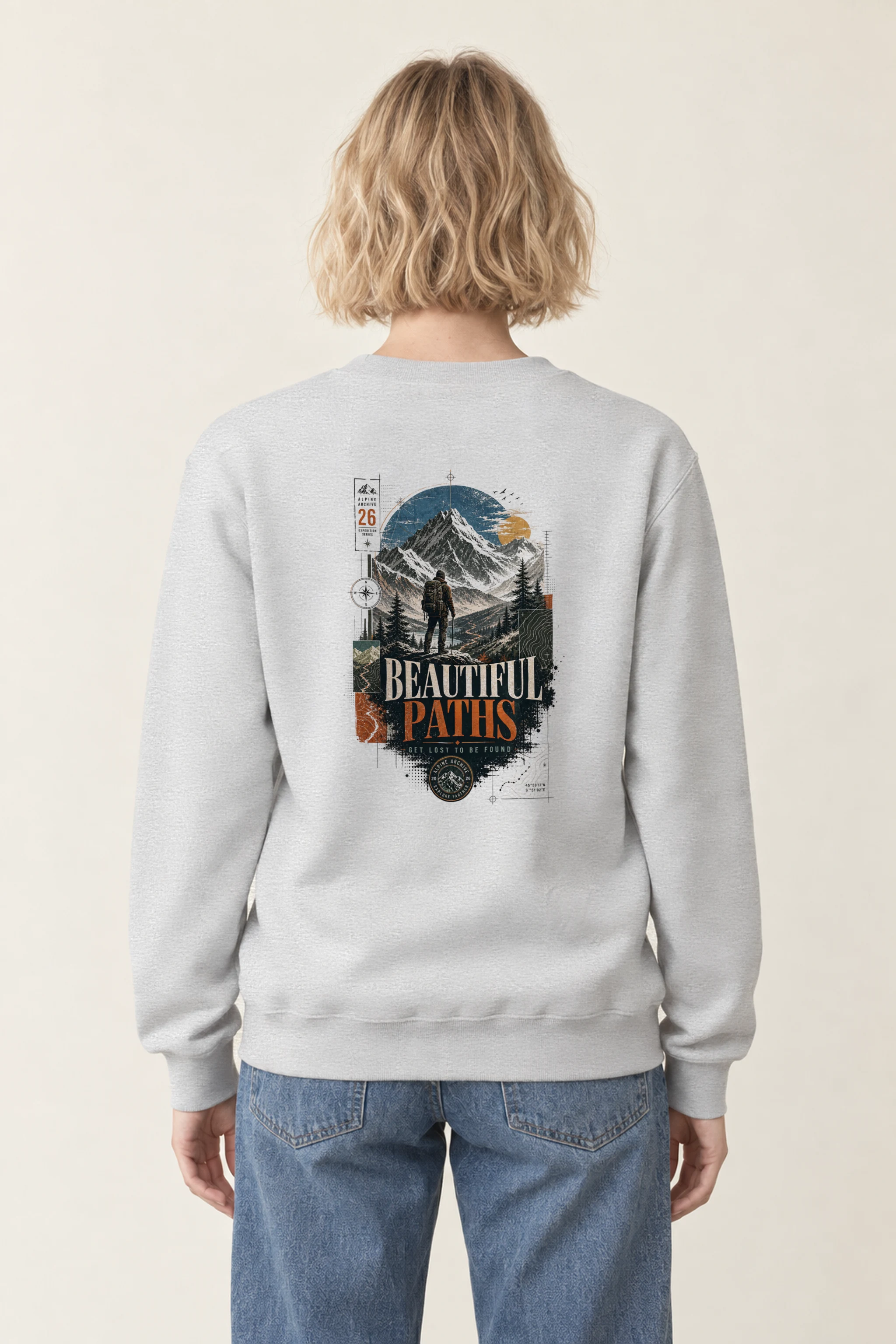 "Explore Further" 1 Crewneck Sweatshirt