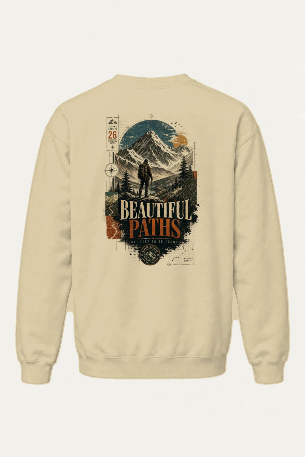 "Explore Further" Heavy Blend Unisex Crewneck Sweatshirt | Gildan 18000