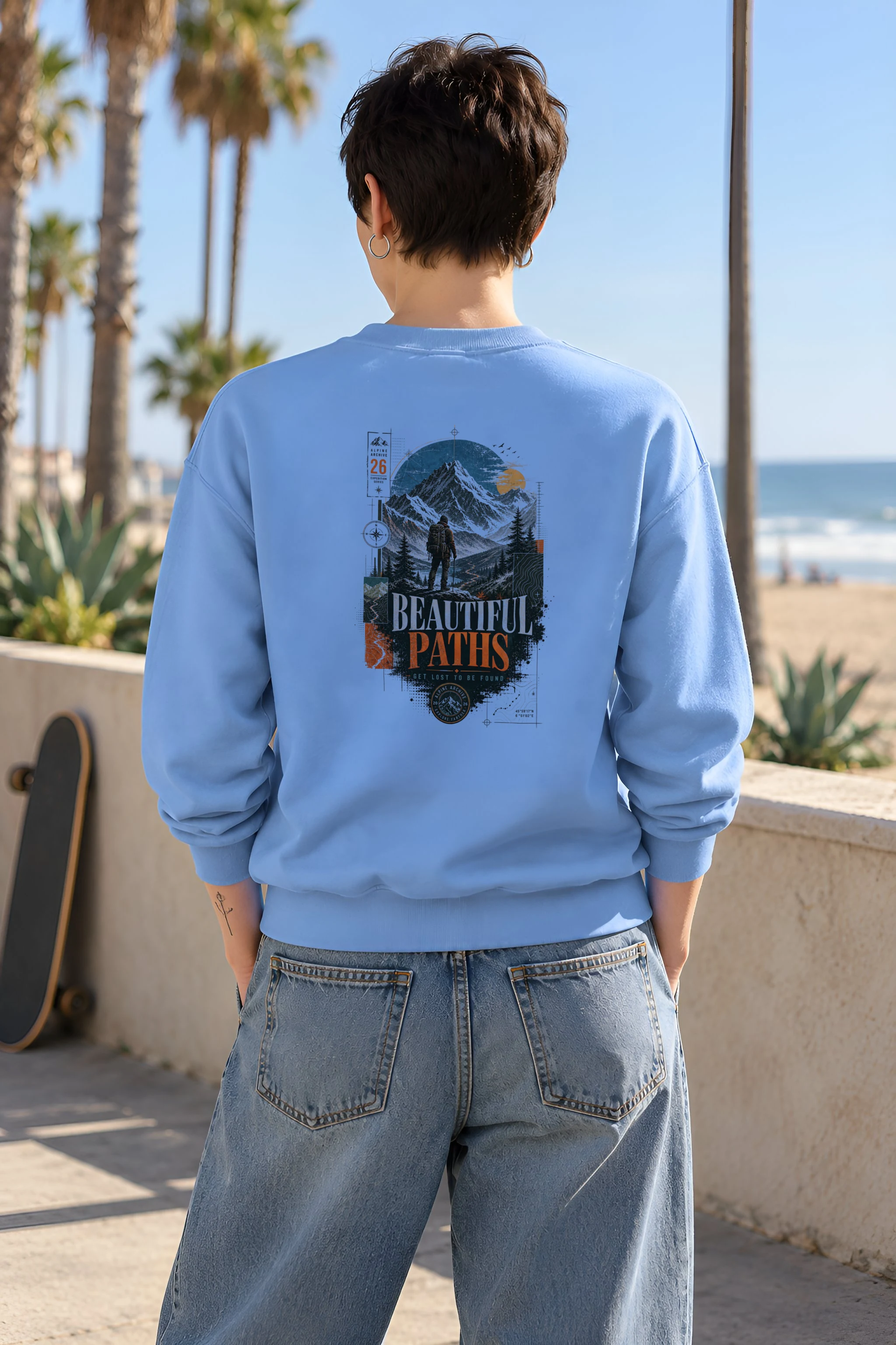 "Explore Further" 1 Crewneck Sweatshirt