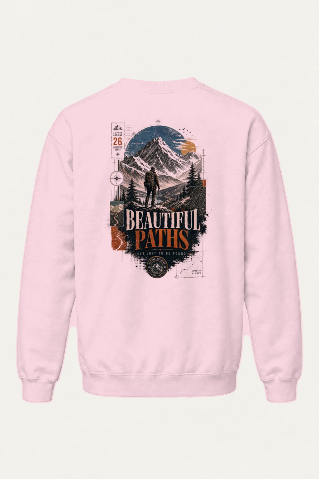 "Explore Further" Heavy Blend Unisex Crewneck Sweatshirt | Gildan 18000