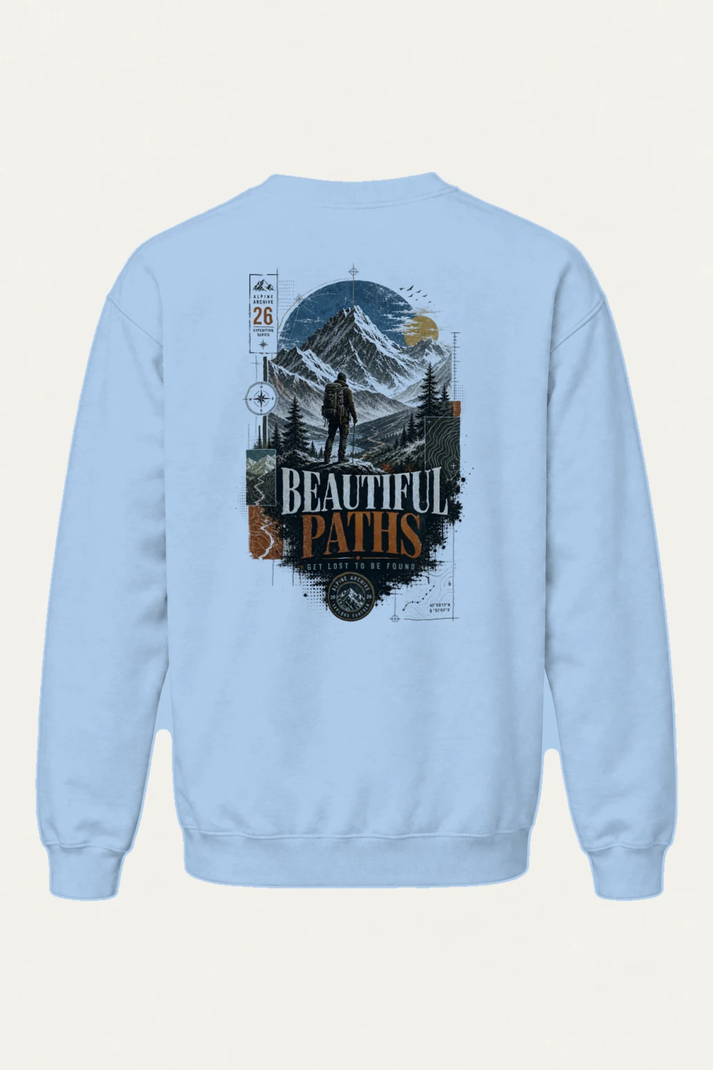 "Explore Further" Heavy Blend Unisex Crewneck Sweatshirt | Gildan 18000