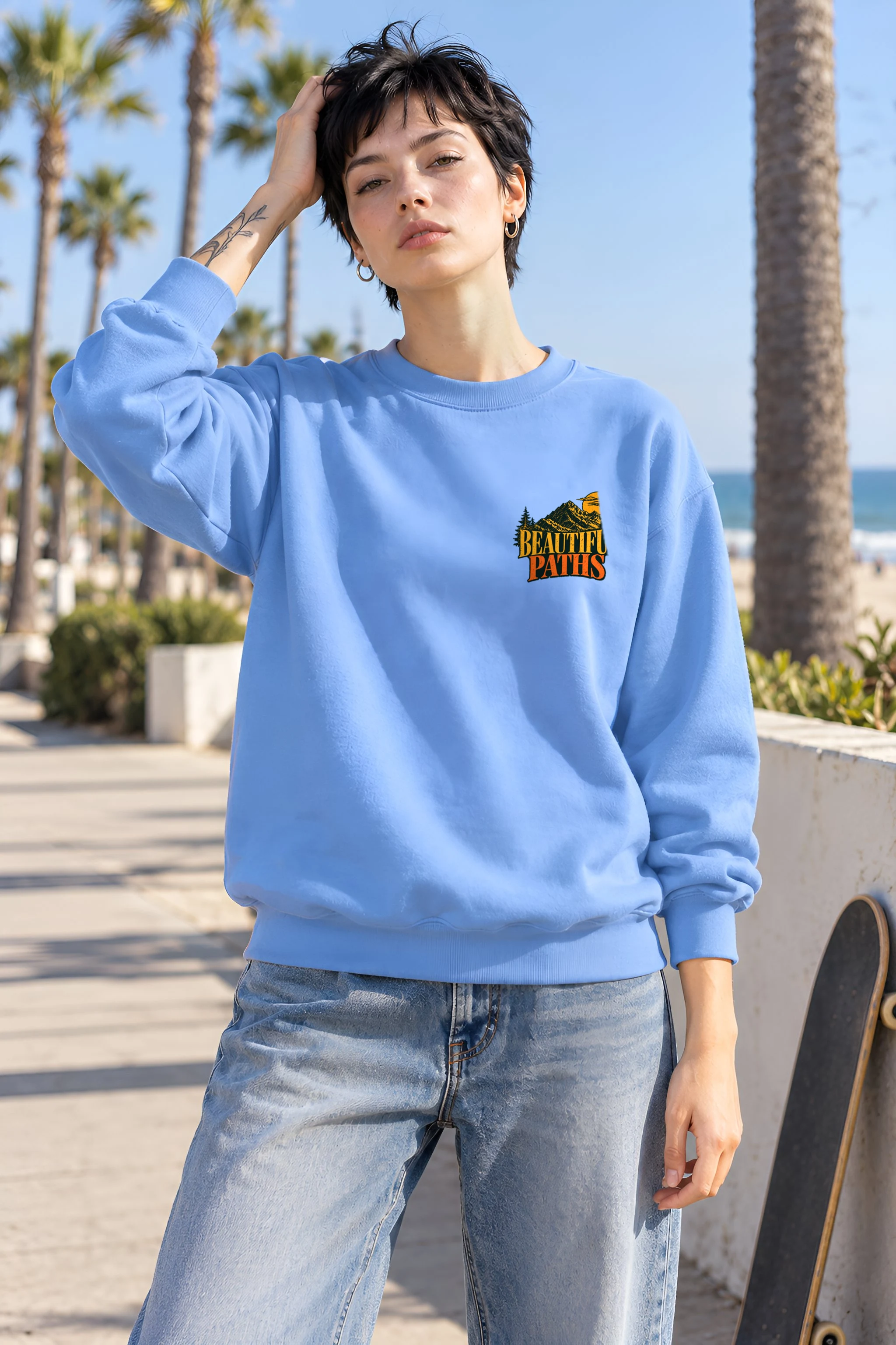 "Explore Further" 1 Crewneck Sweatshirt
