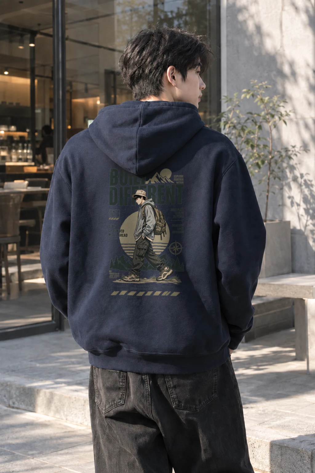 "Explore Further" Heavy Blend Unisex Pullover Hoodie | Gildan 18500