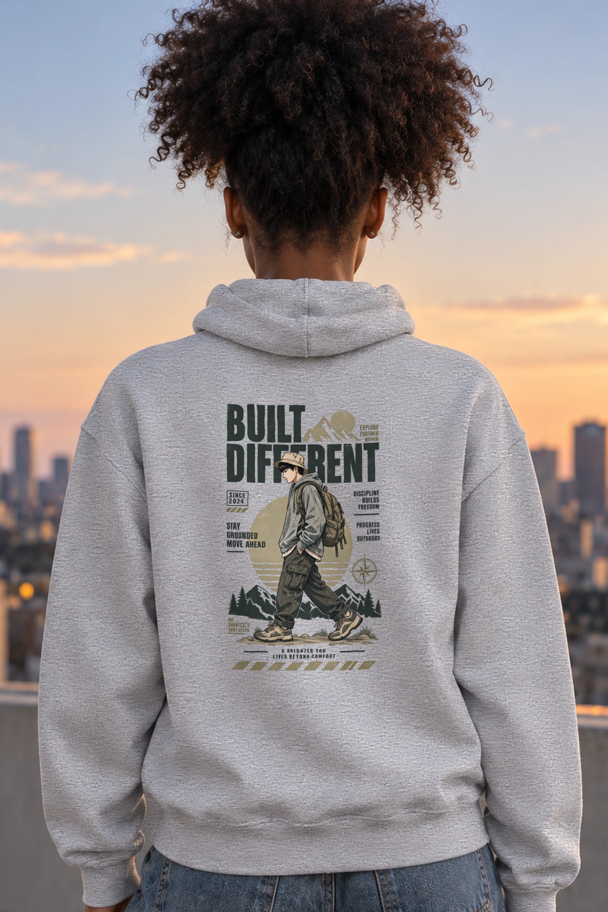 "Explore Further" 1 Pullover Hoodie