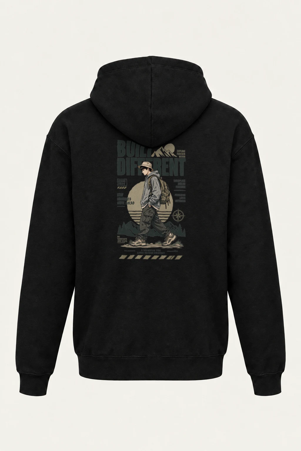 "Explore Further" Heavy Blend Unisex Pullover Hoodie | Gildan 18500