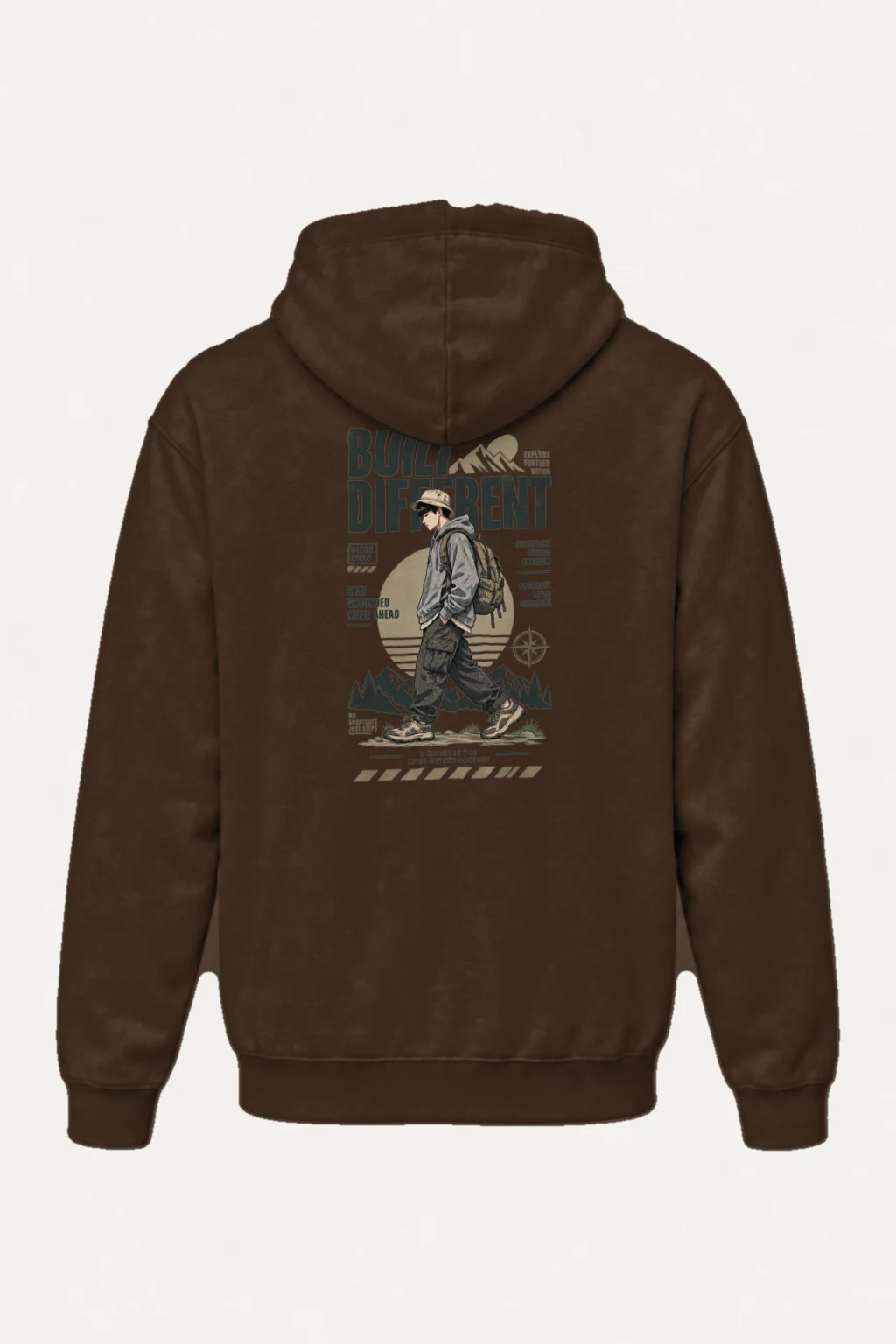 "Explore Further" Heavy Blend Unisex Pullover Hoodie | Gildan 18500
