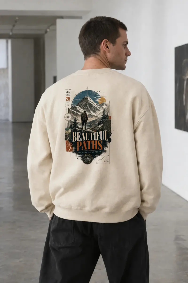 "Explore Further" Unisex Sponge Fleece Crewneck Sweatshirt | Bella + Canvas 3901