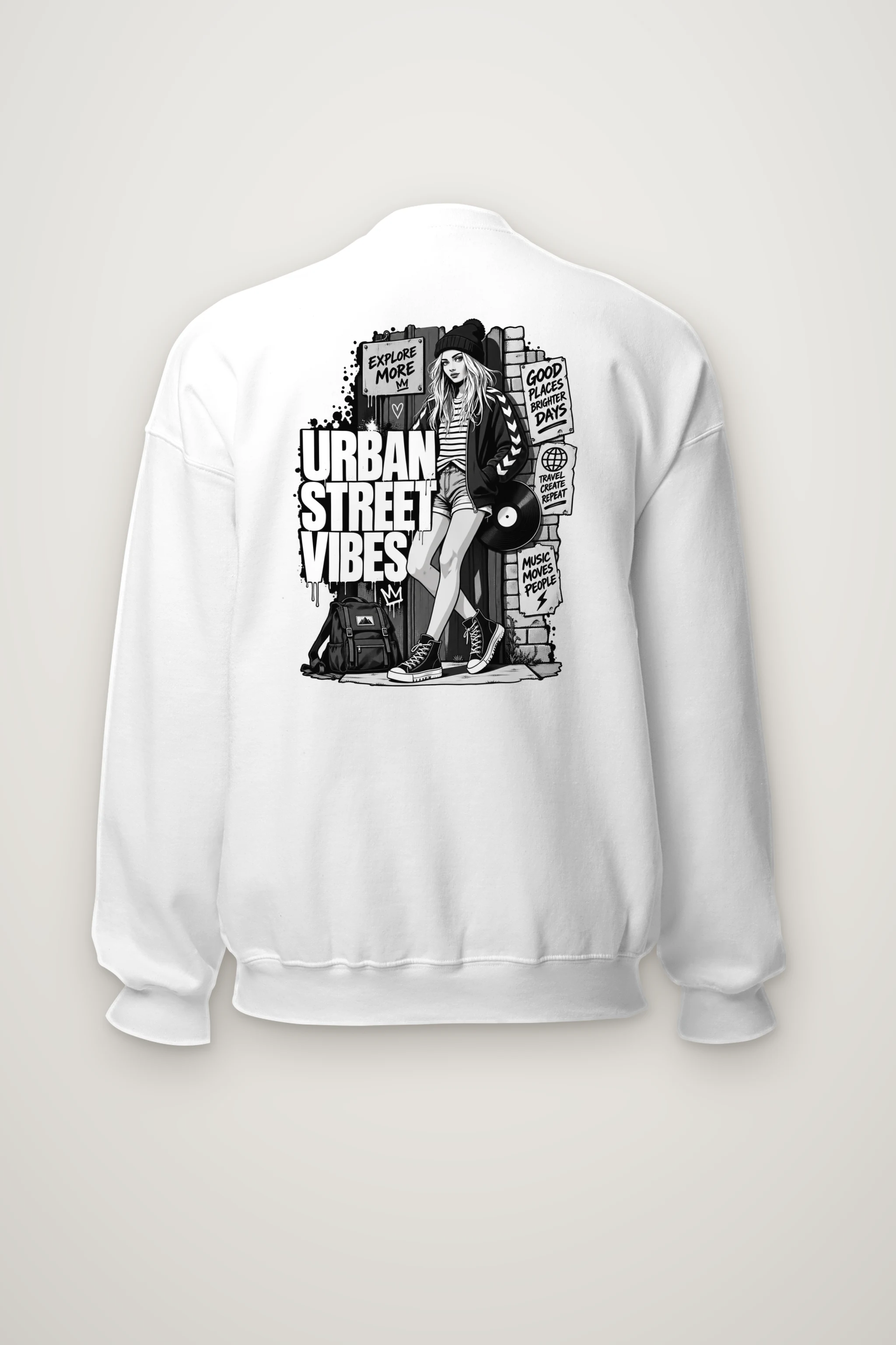 "Explore More" Heavy Blend Unisex Crewneck Sweatshirt