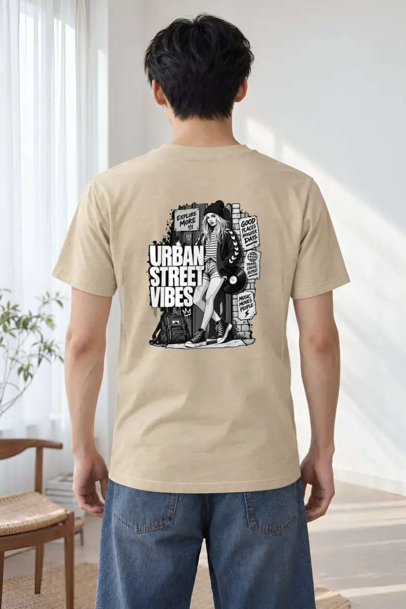 "Explore More" Heavyweight Unisex Crewneck T-shirt