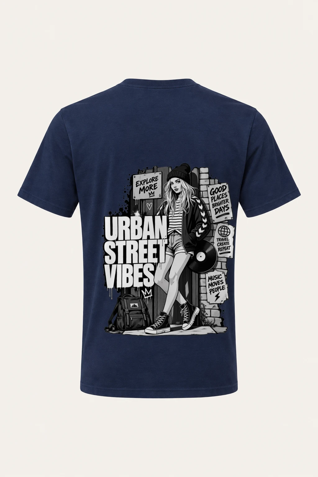 "Explore More" Heavyweight Unisex Crewneck T-shirt | Gildan 5000