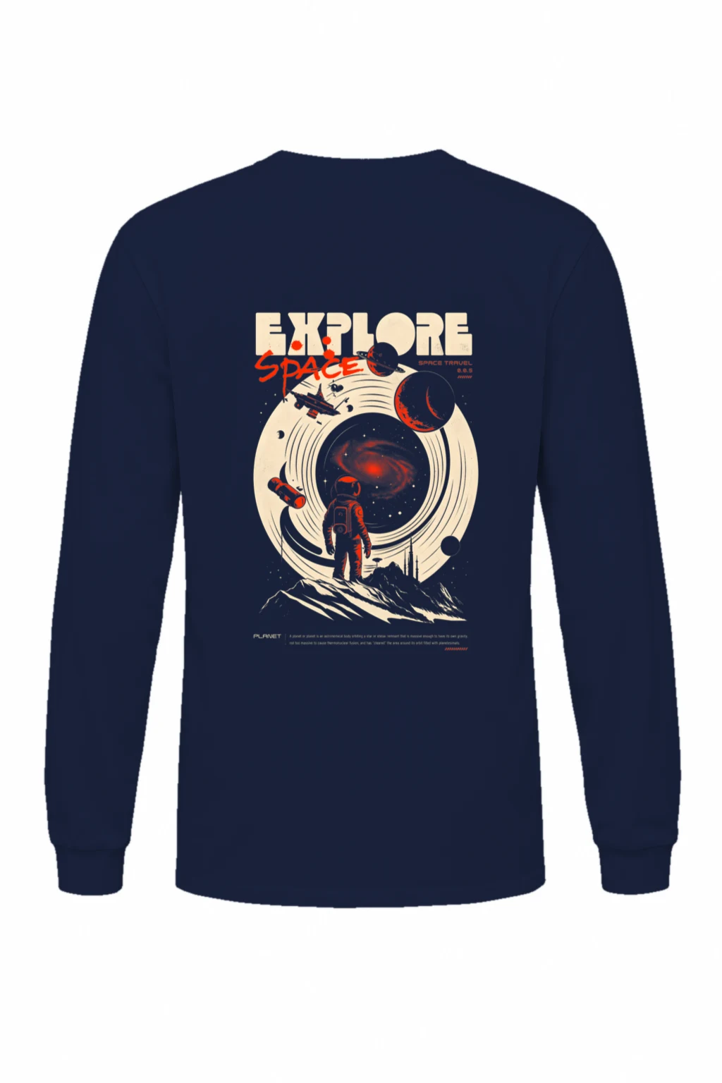 "Explore Space 0.0.5" Unisex Longsleeve T-shirt | Gildan 2400