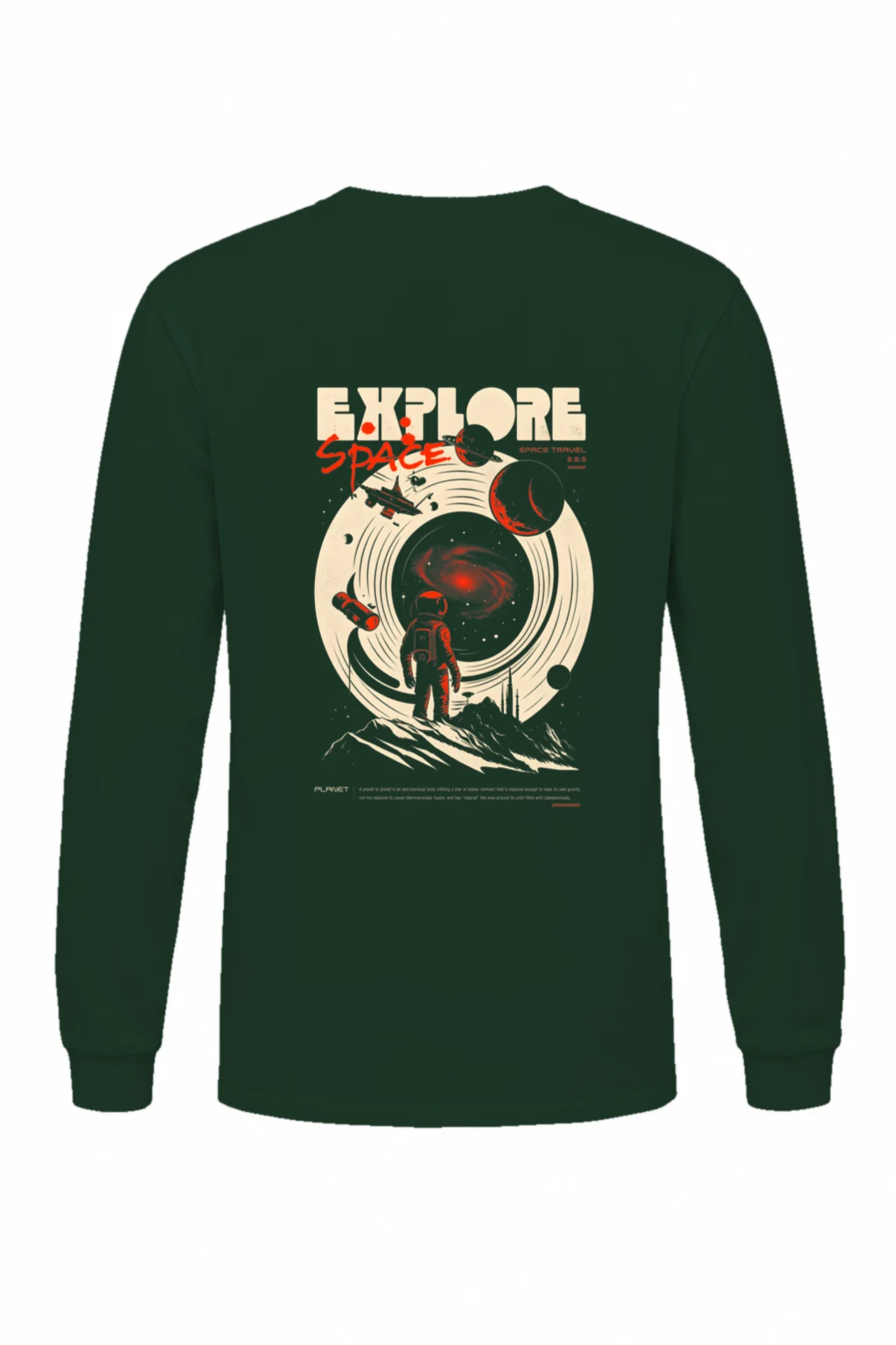 "Explore Space 0.0.5" Unisex Longsleeve T-shirt | Gildan 2400