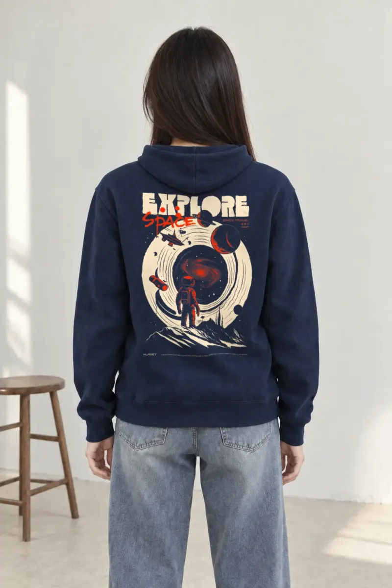 "Explore Space" Heavy Blend Unisex Pullover Hoodie