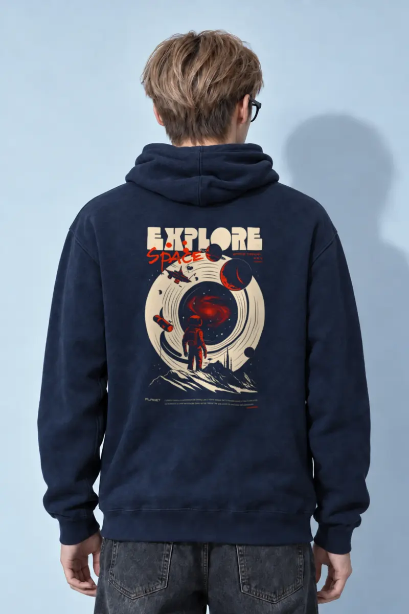 "Explore Space" Heavy Blend Unisex Pullover Hoodie