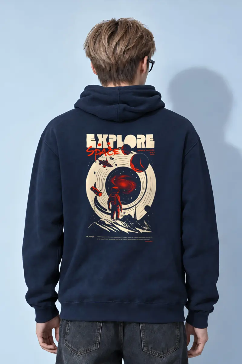 "Explore Space" Heavy Blend Unisex Pullover Hoodie