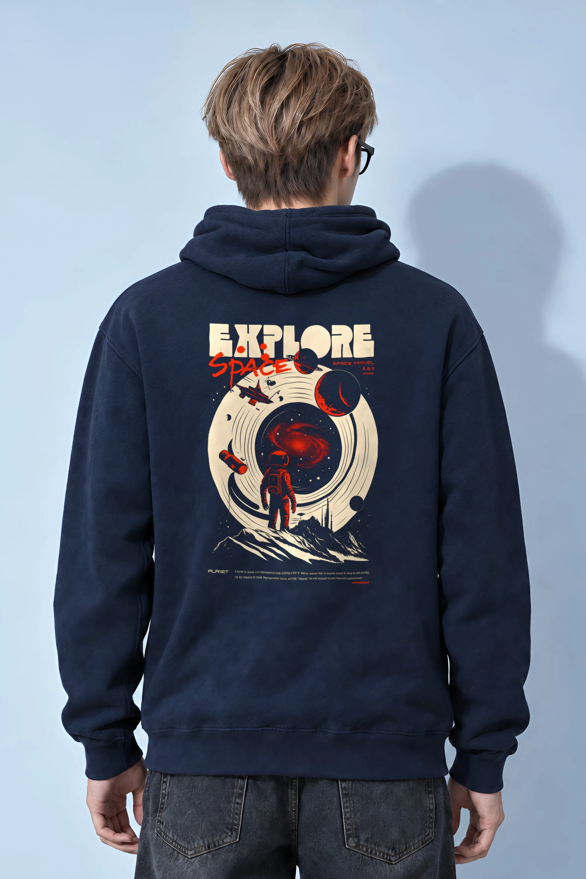 "Explore Space" Heavy Blend Unisex Pullover Hoodie