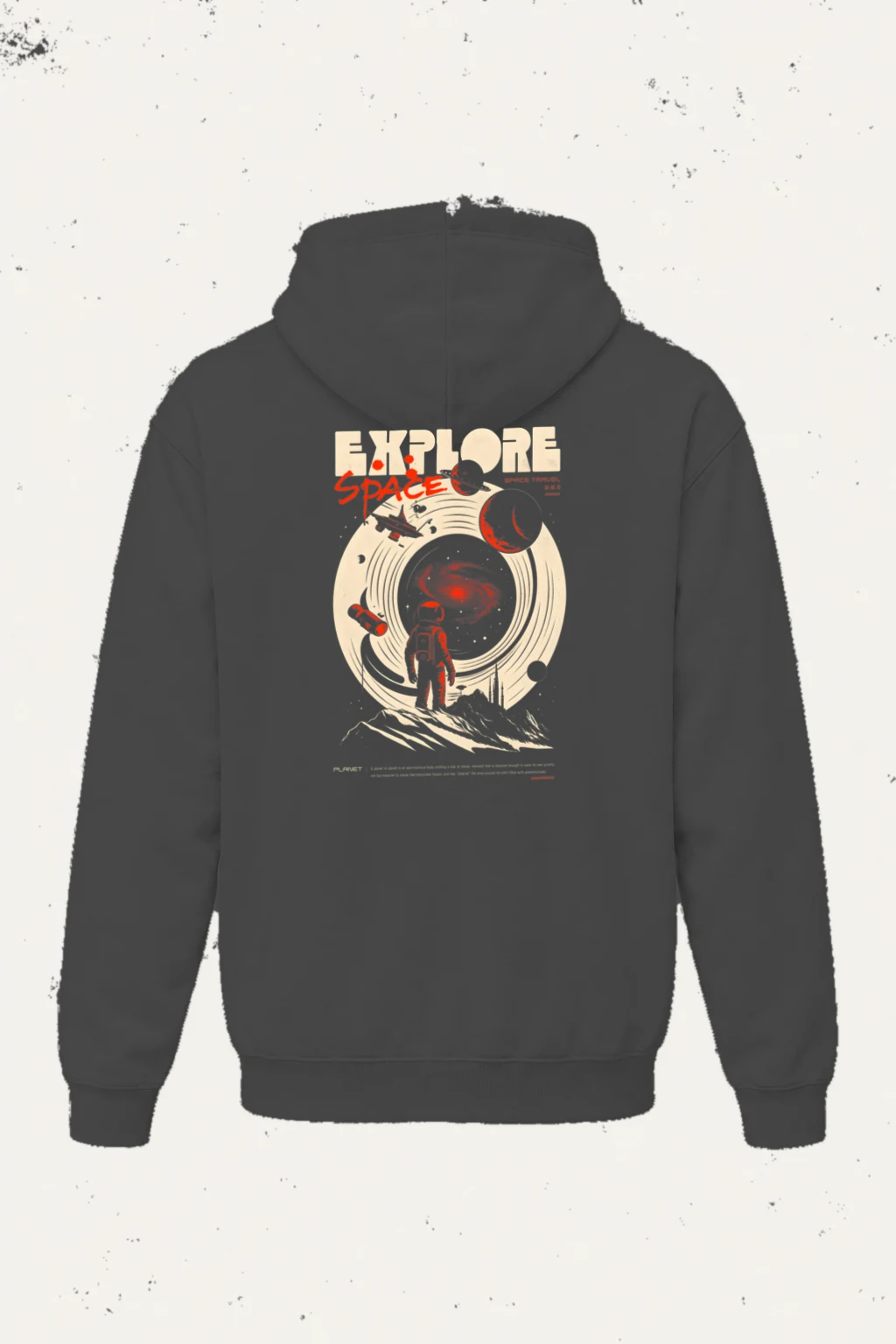 "Explore Space" Heavy Blend Unisex Pullover Hoodie | Gildan 18500