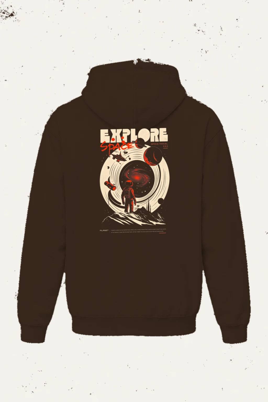 "Explore Space" Heavy Blend Unisex Pullover Hoodie | Gildan 18500