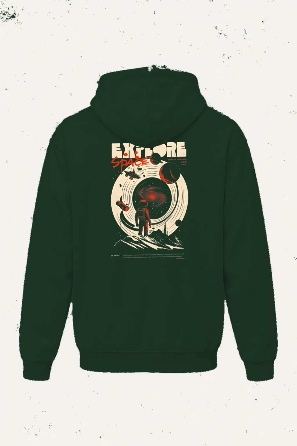 "Explore Space" Heavy Blend Unisex Pullover Hoodie | Gildan 18500