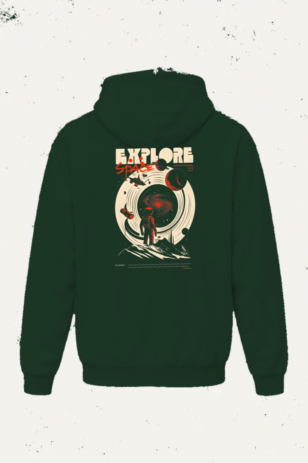 "Explore Space" Heavy Blend Unisex Pullover Hoodie | Gildan 18500