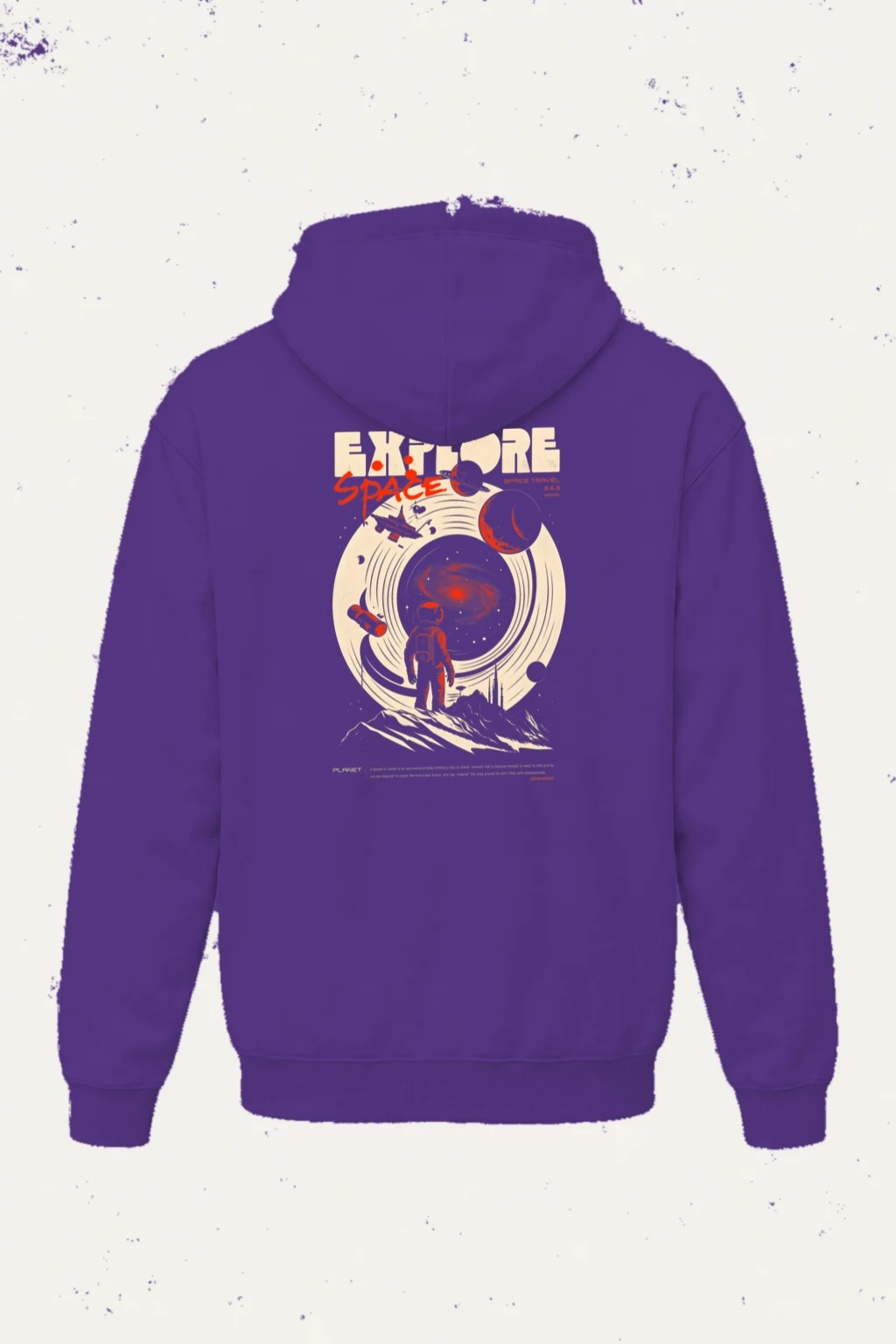 "Explore Space" Heavy Blend Unisex Pullover Hoodie | Gildan 18500